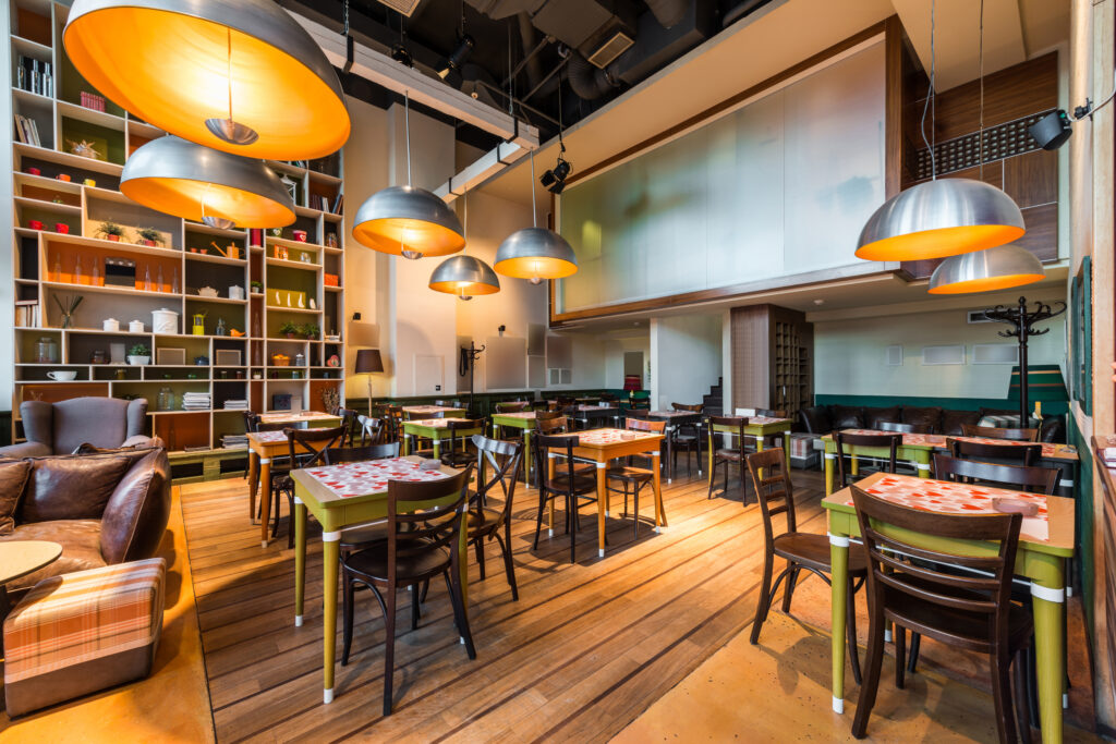 Travaux eclairage restaurant